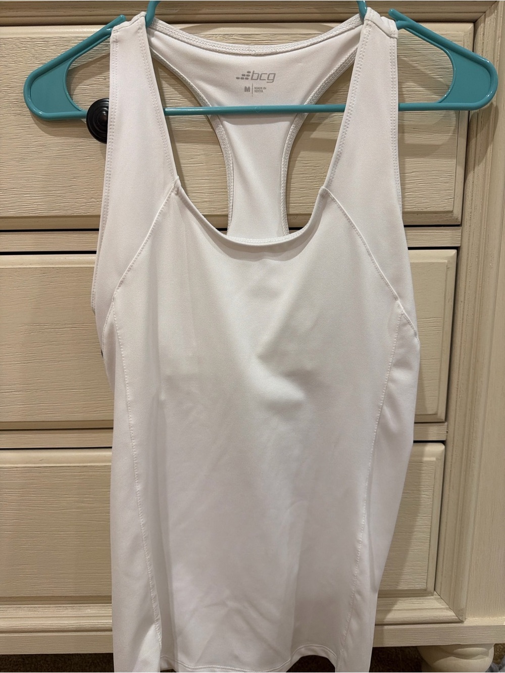 bcg White Racerback Athletic Tank